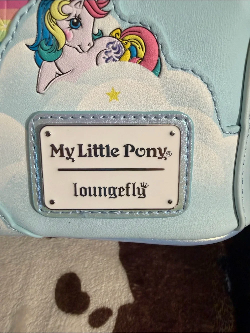 Loungefly Pink Pastel Rainbow My Little Pony Cloud Backpack